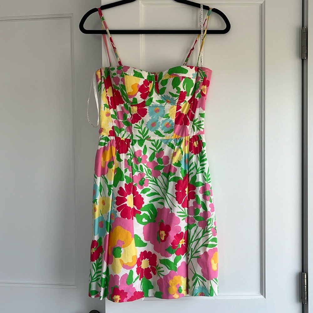 Lilly Pulitzer Floral Dress - Pink, Green, Yellow